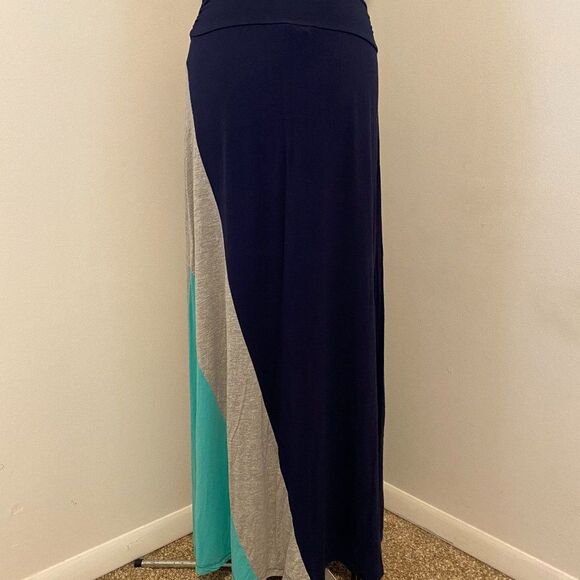 Bobeau Tri Color Boho Maxie Women Skirt Size Large - Picture 1 of 6